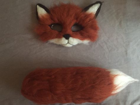 Red Fox Therian Mask Ideas, Therian Mask Ideas Fox Red, Fox Mask Therian, Therian Fox Mask Ideas, Mrs Fox Costume, Therian Fox Mask, Fox Costume Diy, Fox Therian Mask, Fox Mask Diy