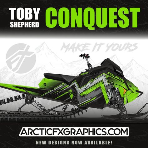 @Tobyshepherd22 latest conquest is here!🔥 Grab this epic wrap now!👍 ㅤ #snowmobiling #snowmobile #snowmobilevideos #arcticfx #arcticfxgraphics #snowmobilelife #sledlife #polaris #snowseason #sledwraps #sledwrap #haydays2024 Snowmobile, Sled, Quick Saves