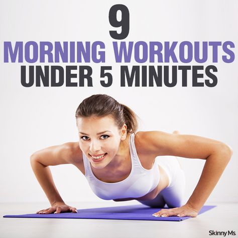 9 Morning Workouts Under 5 Minutes Gym In The Morning, 5 Minutes Workout, Workout Morning, Morning Workouts, Early Morning Workouts, Yoga Sequences, Morning Workout, I Work Out, Quick Workout