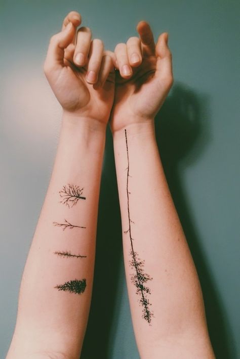 justasimplefeeling:  ♡ hipster/indie blog ♡ Tattoo Trees, Kunst Tattoos, Forest Tattoos, Tree Tattoo Designs, Cute Small Tattoos, Small Tattoo Designs, Hand Tattoo, Nature Tattoos, Tree Tattoo