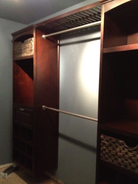 allen roth closet organization | Because we're running the hardwood throughout the house, we'll wait on ... Organize Master Closet, Allen And Roth Closet, Closet System Ideas, Allen Roth Closet, White Wood Closet, Closet Organization Designs, Master Closets, Wood Closet Organizers, Wood Closet