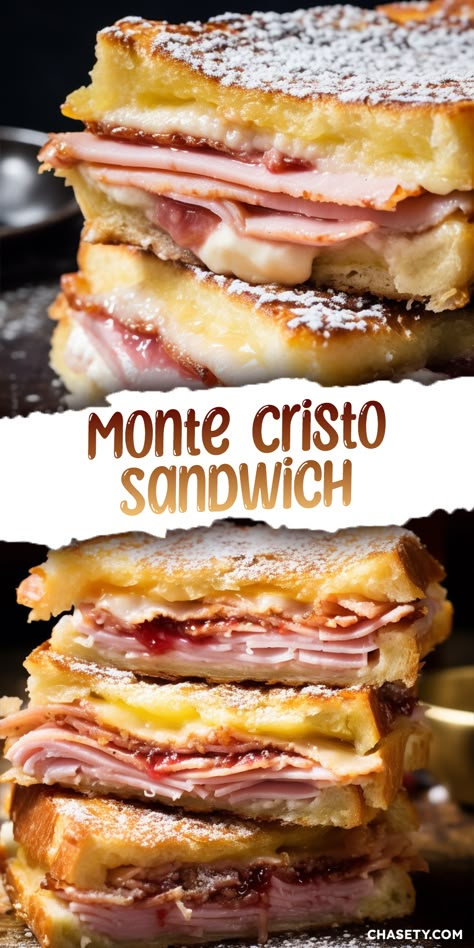 Monty Cristo Sandwich Sliders, Monte Cristo Breakfast Sandwich, Monte Cristo Sandwich Easy, Monte Christo Sandwiches, Monte Cristo Sandwich Sliders, Easy Monte Cristo Sandwich, Cheap Easy Recipes Dinner, Monty Cristo Sandwich, Fried Monte Cristo Sandwich