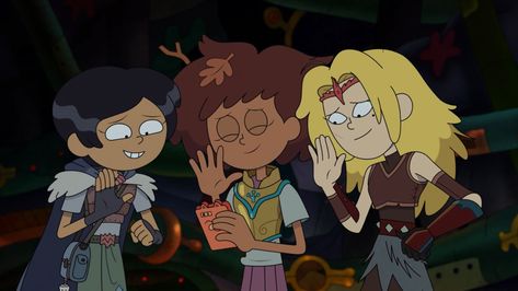 Calamity Trio, Amphibia Fanart Ships, Anne Boonchuy, Marcy Wu, Owl Family, Funny Frogs, Amazing Drawings, Cartoon Icons, Disney Girls