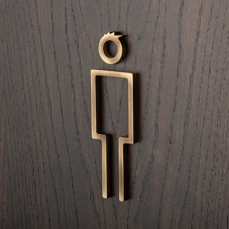 Designer Toilet Signs | Male, Female, Ambulant, Baby Change, Shower | Solid Brass | The English Tapware Company Changing Room Signage, Restroom Signage, Toilet Signage, Bathroom Signage, Restrooms Signage, Wc Sign, Fungi Art, Retirement Living, Creative Bathroom