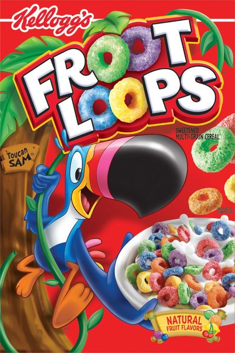 Froot Loops American Cereal, Fruit Loops Cereal, Good Source Of Fiber, Fruit Loops, Sources Of Fiber, Breakfast Cereal, Pisco, Fruit Flavored, Famous Quotes