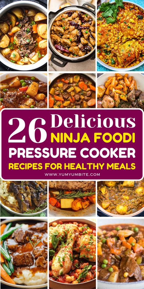 The Ninja Foodi pressure cooker is a game-changer in the kitchen, combining versatility and convenience to help you whip up delicious meals with ease. Whether you're in the mood for hearty stews, tender meats, or perfectly steamed vegetables, the Ninja Foodi's pressure-cooking feature ensures every dish is packed with flavor and cooked to perfection. This incredible appliance does more than just pressure cook—it also air crisps, bakes, sautés, and steams, making it the ultimate multi-tasker. In this roundup of 26+ Ninja Foodi pressure cooker recipes, you'll discover a variety of mouthwatering dishes that cater to every craving, from comforting soups to decadent desserts. Ninja Dinner Recipes, Ninja Multi Cooker Recipes, Ninja Foodie Possible Cooker Recipes, Ninja Foodi Dinner Recipes, Ninja Instant Pot Recipes, Healthy Ninja Foodi Recipes, Ninja Foodi Recipes Slow Cooker, Ninja Foodie Possible Cooker Pro Recipes, Ninja Foodi Possible Cooker Pro Recipes