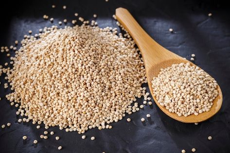 Black Seed, Premium Photo, Food Food, Quinoa, Black Background, Seeds, Tray, Stock Photos, Bowl