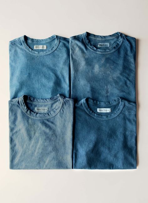 Imogene Willie, Kind Of Blue, Denim Fashion Women, Fashion Design Patterns, Blue Dye, Indigo Dye, Feeling Blue, Blue Tshirt, Dye T Shirt