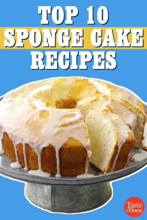 Sponge Cakes Easy, English Sponge Cake Recipe, Mini Sponge Cake Recipes, Spong Cakes Recipe, Moist Sponge Cake Recipe Easy, Korean Sponge Cake Recipe, Sponge Cake Ideas, Orange Sponge Cake Recipe, Sponge Cake Recipe Best