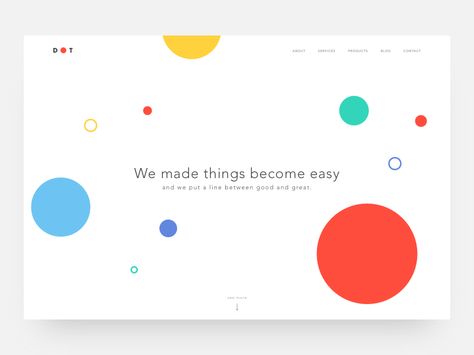 Landing Page - Daily UI challenge Circles Design, Colorful Circle, Website Landing Page, Web Design Mobile, Ux Design Inspiration, Daily Ui, Web Ui Design, Website Design Services, Ui Design Inspiration