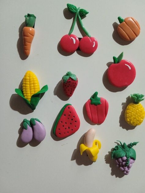 Quick and Easy DIY Clay Fridge Magnets for Your Home Clay Fridge Magnets, Clay Fridge, Diy Magnets, Pokemon Cake, Clay Magnets, Diwali Craft, Diy Gifts For Him, Clay Diy Projects, Paper Rose