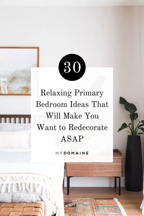 Primary Bedroom Furniture Ideas, Bedroom Ideas Master Mismatched Furniture, Simple Primary Bedroom Ideas, Primary Bedroom Ideas Cozy, Mismatched Furniture Bedroom, Mismatched Nightstands Ideas, Primary Bedroom Ideas 2023, Mismatched Bedroom Furniture, Nightstand Clutter