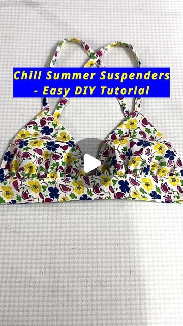 Swimsuit Upcycle, Diy Bikinis Tutorial, Girls Things, Diy Sewing Pattern, How To Make Clothes, Satisfying Video, Sewing Techniques, Sewing Hacks, Suspenders