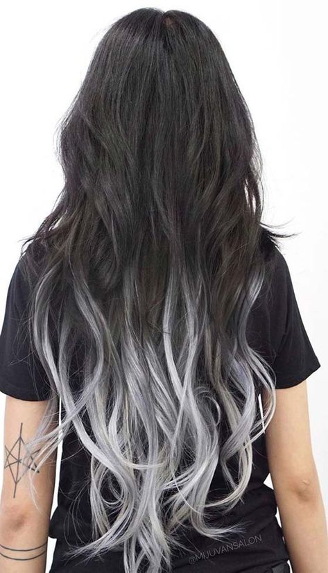 Hare Style, Grey Balayage, Balayage Styles, Silver Ombre Hair, Brown Ombre Hair Color, Balayage Straight, Best Ombre Hair, Grey Ombre Hair, Brown Ombre Hair