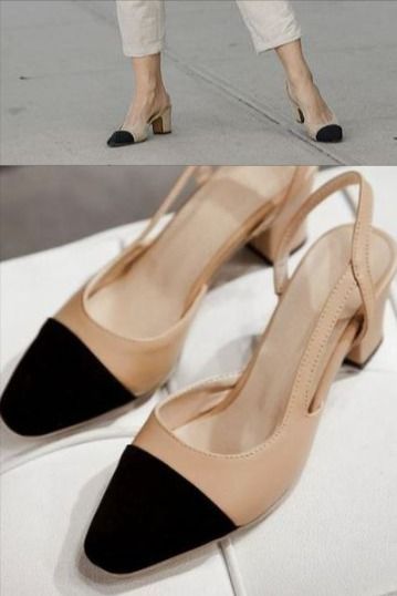 Old Money Sling Back Pumps Clubbing Shoes, Wedding Shoes For Women, Casual Wedding Shoes, Sling Back Pumps, Shoes For Summer, Women Fashion Dress, Chunky Heel Pumps, Party Heels, Sheepskin Boots