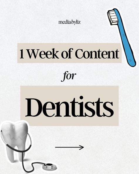 "Embark on a transformative week designed specifically for dental professionals seeking to elevate their practice and engage their audience. This curated content journey offers insightful resources, innovative ideas, and inspiring stories tailored to captivate both your patients and peers. Each day introduces fresh themes and engaging topics that not only inform but also empower you to create meaningful connections. Dental Marketing Social Media, Dental Clinic Ideas, Dental Health Week, Dentist Social Media, Dentist Marketing, Dental Business, Dental Social Media, Dental Posts, Dental Offices