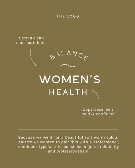 Let’s break down the Balance Women’s Health brand ⚡️ Brief: Balance Women’s Health is a clinic offering health in a safe and empowering way that aligns with your values. They take a holistic approach combining lifestyle and integrative medicine. The brand: We wanted to create something that felt warm and inclusive. We wanted the brand to feel reliable and trustworthy but not traditionally medical. Through the work she does Jessica helps women reclaim their health and wellbeing and this is ... Womens Health Branding, Brand Brief, Holistic Clinic, Holistic Branding, Holistic Business, Holistic Doctor, Clinical Nutritionist, Health Brand, Warm Colour Palette