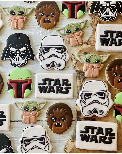 Star Wars Kids Party, Star Wars Theme Birthday, Star Wars Themed Birthday Party, Star Wars Cookies, Star Wars Theme Party, Girly Birthday Party, Baby Birthday Themes, Star Wars Cake, Star Wars Birthday Party