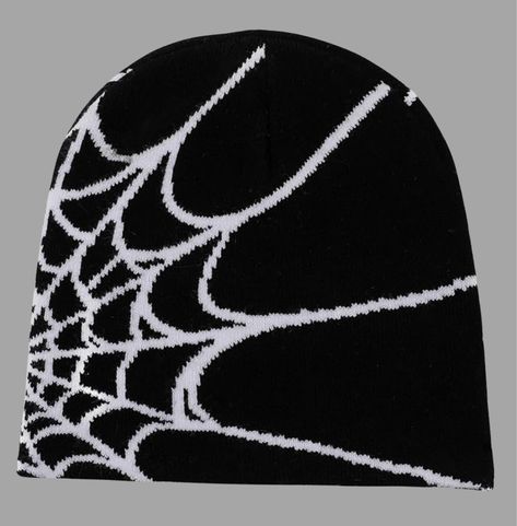 Spiderweb Beanie, Spider Beanie, Y2k Beanie, Beanies Hat, Y2k Hat, Men's Beanies, Beanie Cap, Popular Fashion, Pinterest Outfits