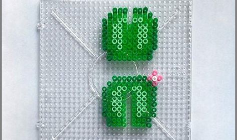 Perler Beads Cactus, Hama Beads 3d, Hamma Beads Ideas, Easy Perler Bead Patterns, Pixel Beads, Melty Bead Patterns, Pearl Beads Pattern, Hama Beads Minecraft, 3d Perler Bead