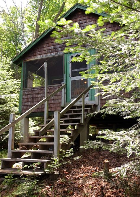 Rangeley Maine, Summer Camp Aesthetic, A Cabin In The Woods, Forest Cabin, Camping Aesthetic, Little Cabin, Lake Cabins, A Cabin, Cabin In The Woods