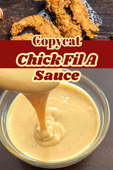 Love Chick-fil-A sauce? Make your own at home with this easy copycat recipe! Perfect for dipping, spreading, and adding that signature tangy sweetness to any meal. Try it now and elevate your home-cooked dishes to restaurant-quality deliciousness! Chicken Sandwich Sauce Recipes, Chik Fil A Chicken, Chick Fil A Sauce Recipe, Copycat Chick Fil A Sauce, Chicken Sandwich Sauce, Chick Fil A Recipe Copycat, Chick Fil A Recipe, Hamburger Sauce, Beer Cheese Sauce