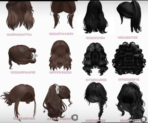 Wavy Hair Codes Berry Ave, Roblox Hair Codes Braids, Messy Bun Roblox Code, Bloxburg Outfit Codes Hair Black, Berry Avenue Codes Curly Hair, Bloxburg Curly Hair Codes, Black Hair Bloxburg, Hair Codes For Berry Ave Black, Roblox Curly Hair