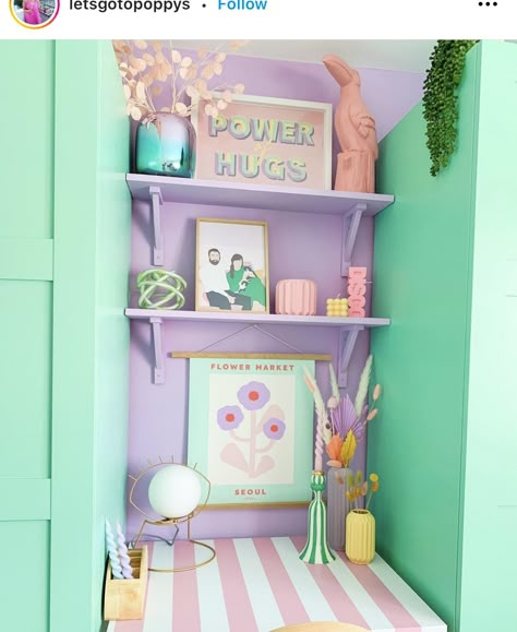 Pastel Kids Room, Estilo Kitsch, Pastel Interiors, Deco Pastel, Pastel Bedroom, Pastel Interior, Pastel Home Decor, Pastel Home, Big Girl Bedrooms