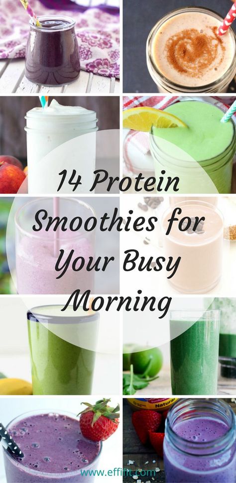 14 Protein Smoothies Simple Protein Smoothie Recipes, Protein Rich Breakfast Smoothies, Frozen Fruit Protein Smoothie Recipes, Healthy High Protein Smoothies, Protien Smoothies Simple, After Workout Smoothie Protein, Coffee Strawberry, Protein Packed Smoothies, High Protein Smoothie Recipes