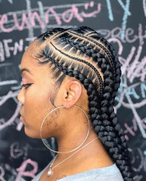 Trendy We Fryzurach, Tan Skin Blonde Hair, Braided Hairstyles For Black Women Cornrows, Feed In Braids Hairstyles, Easy Hairstyles For Medium Hair, Braided Cornrow Hairstyles, Feed In Braid, Girls Hairstyles Braids, Natural Styles