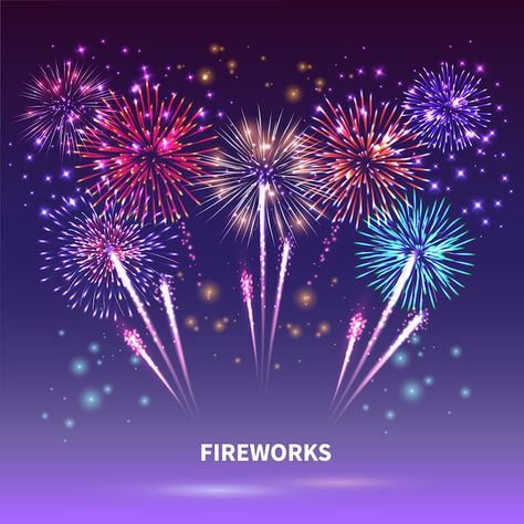 Diwali Fireworks, Diwali Crackers, Shower Images, Fireworks Pictures, Building Icon, Fireworks Show, New Year Designs, Night City, Vector Photo