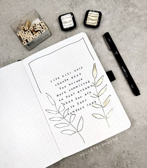 Quotes Bujo Page, Quotes For Journal, Bullet Journel, Bullet Journal Font, Bullet Journal Quotes, Creating A Bullet Journal, Journal Fonts, Bullet Journal Paper, Journal Idea