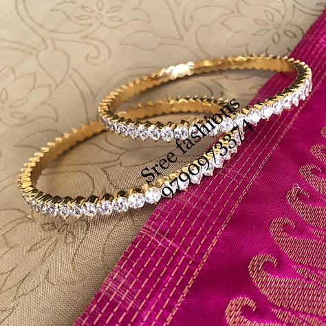 gold plated bangles Mango Necklace, Stone Bangles, Ruby Jewellery, Diamond Pendants Designs, Diamond Earrings Design, Bridal Jewelry Vintage, Gold Jewelry Simple Necklace, Gold Necklace Indian Bridal Jewelry, Indian Jewellery Design Earrings