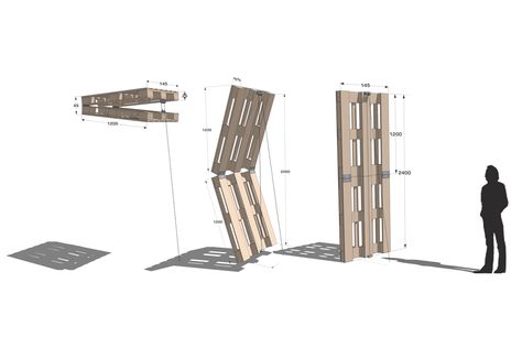 Module Architecture, Recycled Window, Pallet Building, Wooden Facade, Eco Architecture, Shipping Pallets, Student House, Recycled Pallets, Building Structure