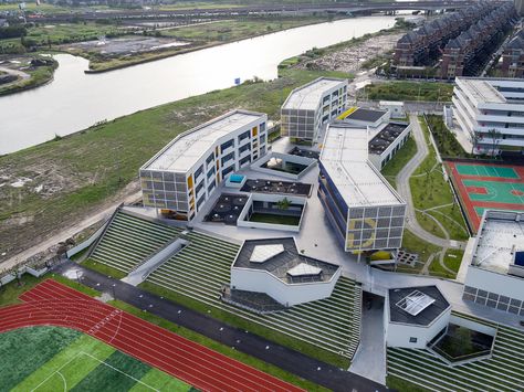 Tongji University, Elementary School Design, Hospital Exterior, Elementary School Architecture, Elementary School Projects, High School Project, School Building Design, College Architecture, University Architecture