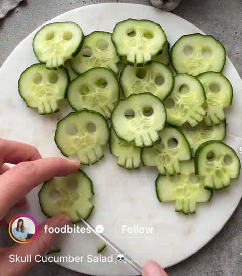 Spooky Food, Garlic Noodles, Rice Wine Vinegar, Rice Wine, Wine Vinegar, Chili Flakes, Halloween Stuff, Cucumber Salad, Halloween Cookies