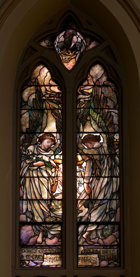 Louis Comfort Tiffany - notmydayjobphotography Louis Comfort Tiffany, Tiffany Glass, Mary And Jesus, Gilded Age, Seeking God, Six Feet Under, Gothic Architecture, Classical Art, Stained Glass Window