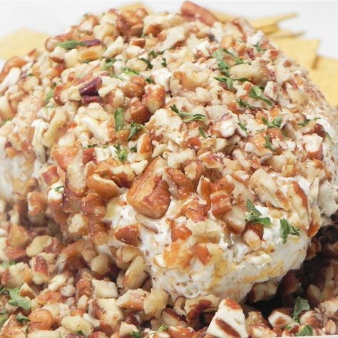 Blue Cheese Ball Blue Cheese Ball Recipe, Blue Cheese Ball, Kids Soup, Tartiflette Recipe, Cream Cheese Appetizer, Homemade Ham, Cheese Ball Recipe, Mozzarella Chicken, Chicken Sandwiches