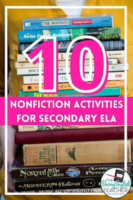 Book Study Activities, Teaching Informational Text, Reading Nonfiction, Teaching Nonfiction, Nonfiction Activities, Literature Lessons, English Ideas, Pre Reading Activities, Creative Nonfiction