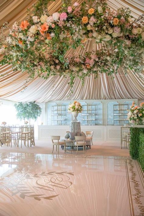 Wedding Tent Ideas - Photography by Aaron Delesie Wedding Tent Decorations, Wedding Setup, Luxury Weddings Reception, Flowers Hanging, Tent Decorations, Strictly Weddings, Floral Chandelier, Wedding Tent, Marquee Wedding