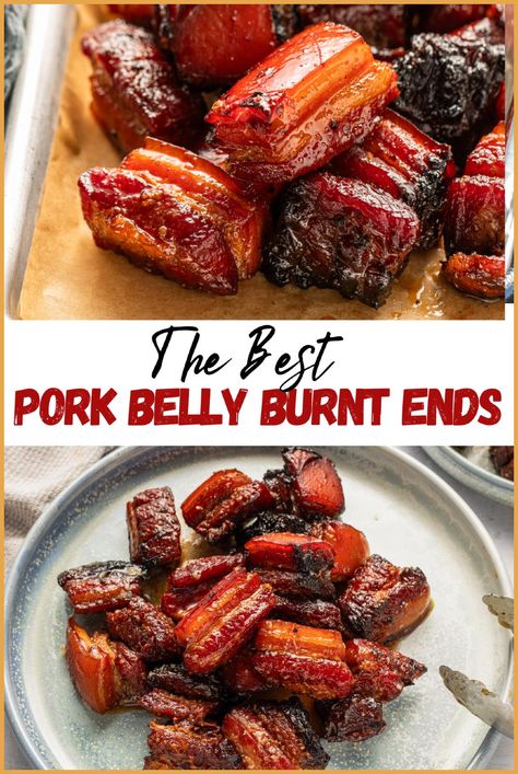 Crispy, tender, and packed with flavor, pork belly burnt ends are the ultimate treat. This easy oven-baked recipe uses a savory dry rub and sticky glaze to create pork belly bites that melt in your mouth. Perfect as a main course or shared appetizer, this dish delivers bold flavors with minimal effort. Enjoy the best pork belly burnt ends for your next meal. Tap to try the recipe. Salted Pork Belly Recipes, Caramelized Pork Belly, Maple Pork Belly, Pork Belly Recipes Oven Baked, Bbq Pork Belly Recipes Oven, Burnt Ends In The Oven Pork Belly, Recipe For Pork Belly, Cubed Pork Belly Recipes, Baked Pork Belly Burnt Ends