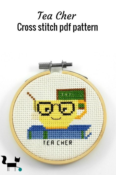 Teacher Cross Stitch Patterns, Teacher Cross Stitch, Funny Teacher Cross Stitch, Counted Cross Stitch Patterns Free, Memes Cross Stitch Pattern, Cross Stitch Memes Funny, Kawaii Cross Stitch, Cross Stitch Kitchen, Baby Cross Stitch Patterns