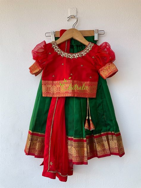 Excited to share the latest addition to my #etsy shop: Red and Green Kanchipuram Pattu Pavadai For Festivals/ SouthIndian Kids Langa Voni/ Age: 0-3 Yrs https://etsy.me/3IgdlkD #green #engagement #christmas #red #formalevent #silkskirt #girlsethnicwear #kidsethnicwear # Pattu Pavadai Kids Blouse Designs Maggam Work, Kids Langa Voni, Kids Pattu Langa Designs Latest, Kids Pattu Langa Blouse Designs, Kids Pattu Pavadai Designs Latest, Baby Pattu Pavadai Designs, Kids Pattu Langa Designs, Pattu Pavadai Kids Blouse Designs, Pattu Lehenga For Kids