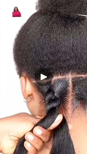 Rice And Beans Hairstyle, All Back Hairstyle, 1 Braid, Back Hairstyle, Knot Hairstyles, Natural Hair Pictures, Bantu Knot Hairstyles, African Hair Wrap, Bantu Knot