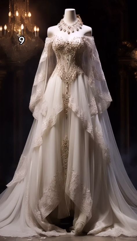 Medieval Wedding Dress, Medieval Wedding, Fairy Tale Wedding Dress, Fairy Wedding, Pretty Wedding Dresses, Wedding Ideas Dresses, Fantasy Dresses, Fantasy Wedding, Dream Wedding Ideas Dresses