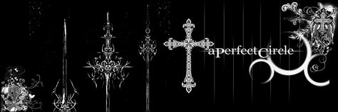 Black And White Banner Aesthetic, Goth Aesthetic Banner, Gothic Header, Dark Header, Black And White Banner, Upside Down Cross, Studio Ghibli Poster, Tumblr Banner, Egirl Aesthetic