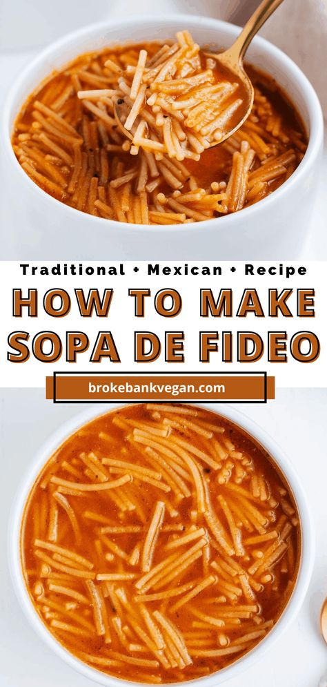 Fido Soup Recipes, Fiedo Recipes, Fido Recipes, Fideo Recipe Mexican Easy, Easy Fideo Recipe, Mexican Fideo Recipe, Childhood Dinners, Fideo Recipe Mexican, Chicken Fideo Soup Recipe