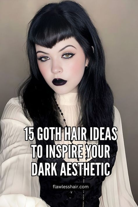 V Bangs And Backcomb Goth Hair Ideas, Elegant Goth, Fine Tooth Comb, Creative Styling, Goth Hair, Teased Hair, Goth Look, Paddle Brush, Barber Life