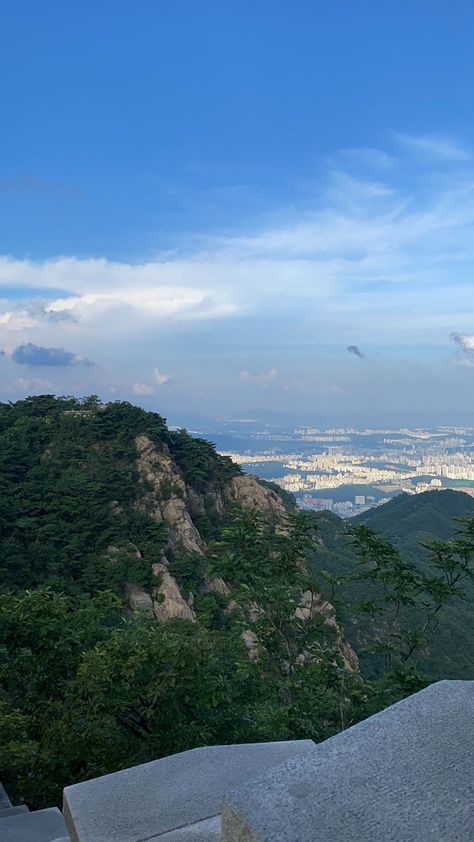 #aesthetic #seoul #southkorea #mountains Korea Mountain, Aesthetic Seoul, Ansan, Insta Photo Ideas, Insta Photo, South Korea, Seoul, Photo Ideas, Collage