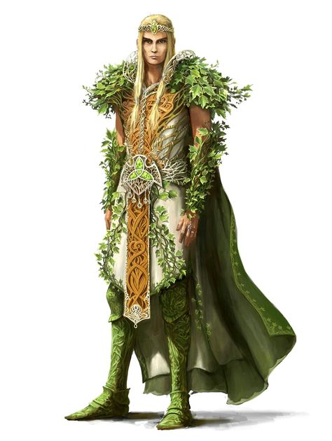 Elder Druid - Pathfinder PFRPG DND D&D d20 fantasy Druid Outfit, Dnd Outfits, Cosplay Elf, Npc Art, Elf Outfit, Male Elf, Elf King, Elf Cosplay, Elf Characters